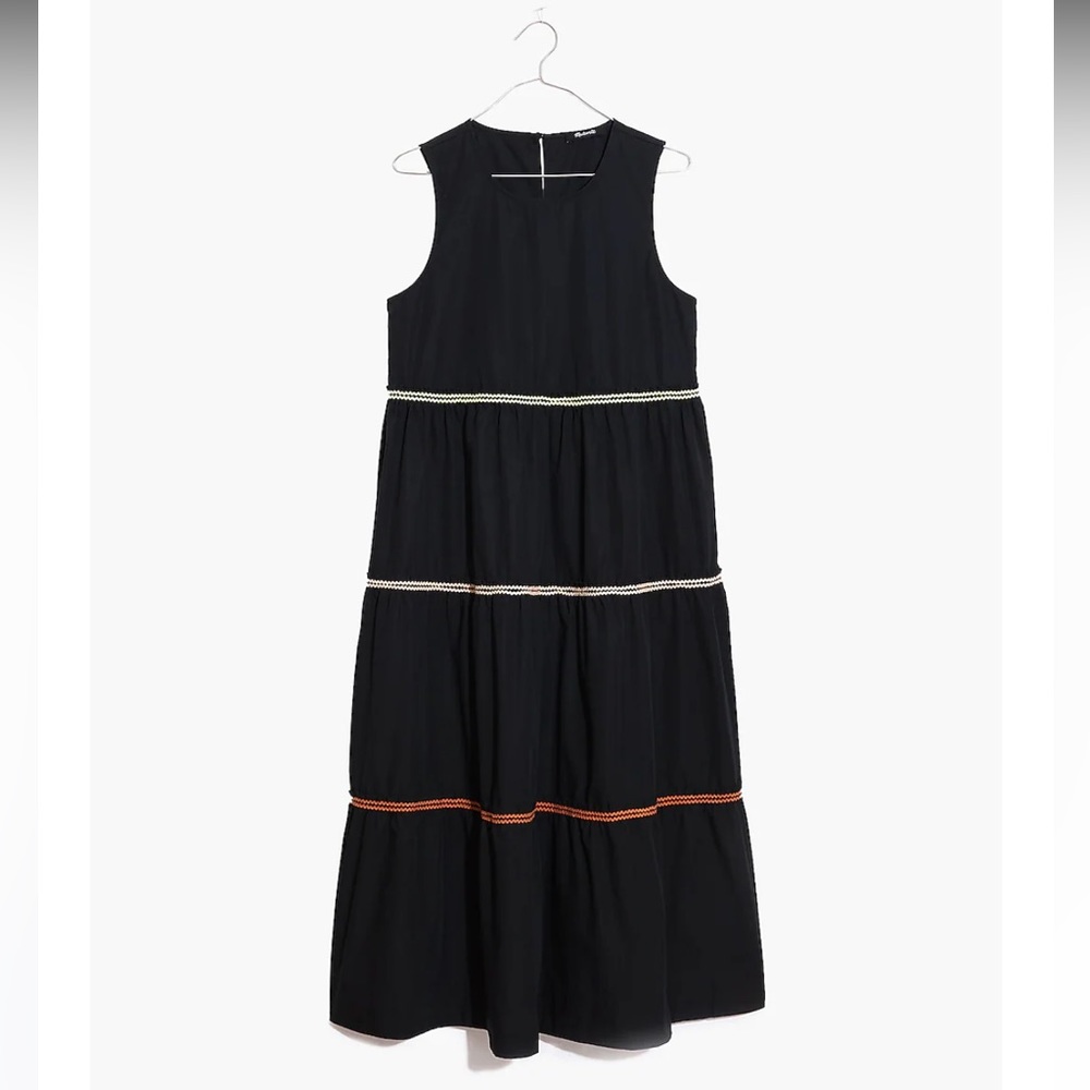 MADEWELL Cattail Tiered MIDI dress